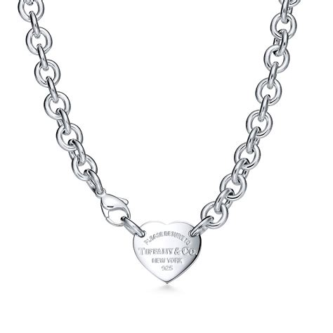 tiffany kette herz silber